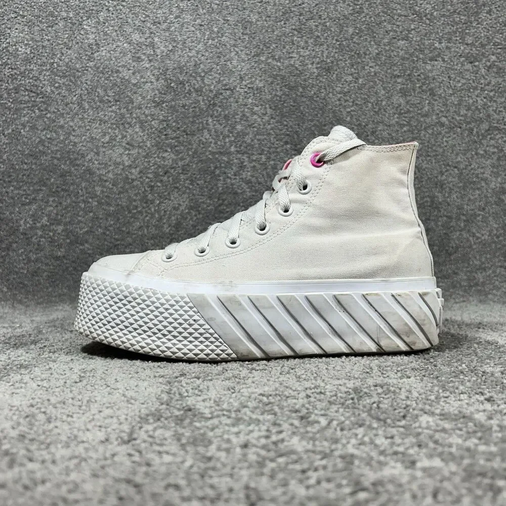 Converse Chuck Taylor All Star Lift 2X Hi Women’s 8.5 Pale Putty Platform Shoes